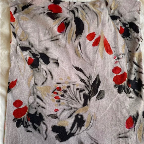 Fuzzi Italian Mesh Tank Top Zebra Stripe Floral size small - Picture 7 of 7